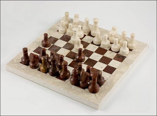 шахматы оникс+мрамор в футляре 8х 8