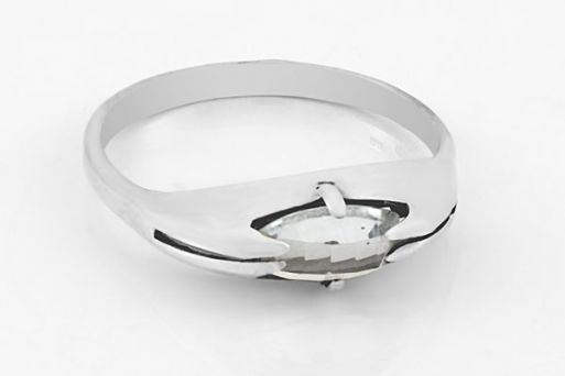 Серебряное кольцо с топазом 17153 купить в магазине Самоцветы мира