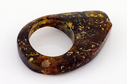Янтарное кольцо 20350 купить в магазине Самоцветы мира