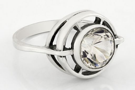 Серебряное кольцо с топазом 21374 купить в магазине Самоцветы мира