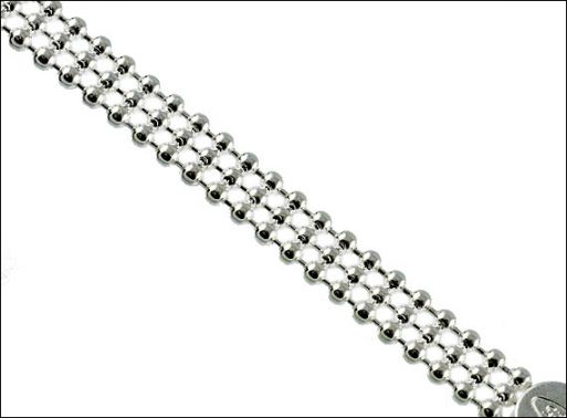 Серебряную цепь перлина тройная 21443 купить в магазине Самоцветы мира