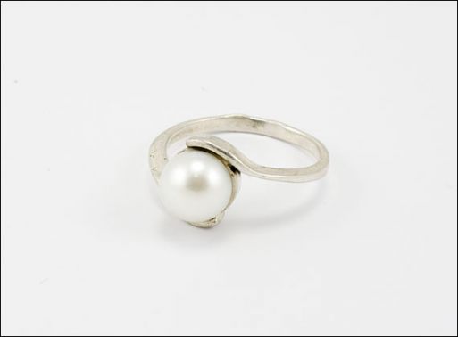 Жемчуг кольцо Капля малая белый. Вес 3,1 гр. ― Самоцветы мира