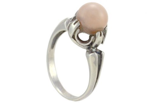 Серебряное кольцо с кораллом 23012 купить в магазине Самоцветы мира