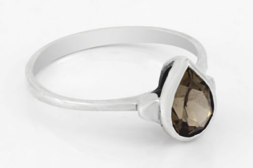 Серебряное кольцо с раухтопазом 24081 купить в магазине Самоцветы мира