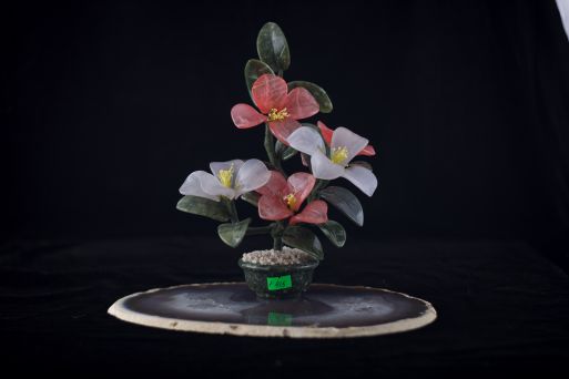 Каменное дерево из змеевика и оникса 25735 купить в магазине Самоцветы мира