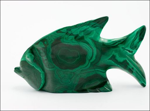 Малахитовую фигурку рыба 26440 купить в магазине Самоцветы мира