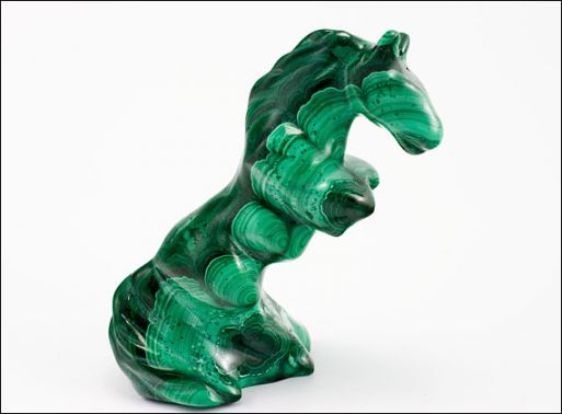 Малахитовую фигурку лошадь 26451 купить в магазине Самоцветы мира