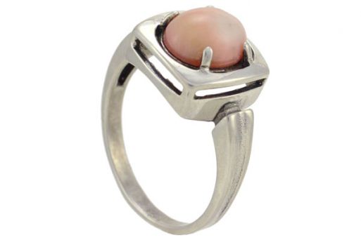 Серебряное кольцо с кораллом 27254 купить в магазине Самоцветы мира