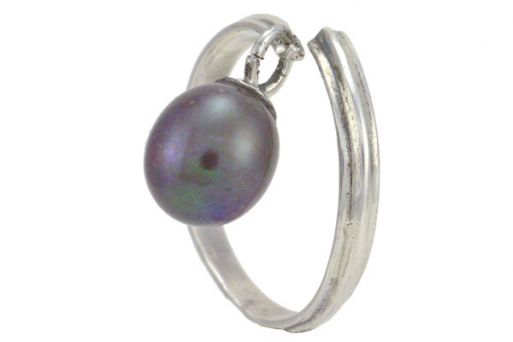 Серебряное кольцо с жемчугом 29649 купить в магазине Самоцветы мира
