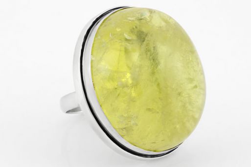 Серебряное кольцо с цитрином 30982 купить в магазине Самоцветы мира