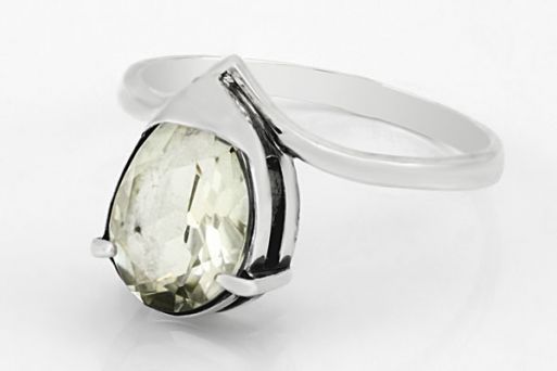 Серебряное кольцо с цитрином 32370 купить в магазине Самоцветы мира