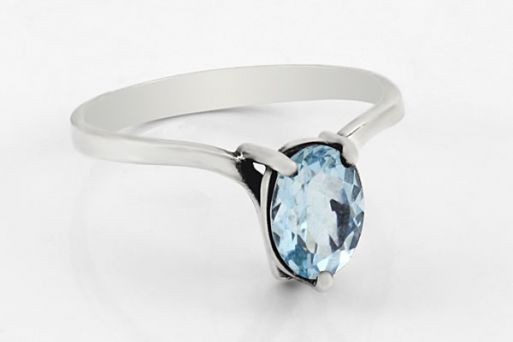 Серебряное кольцо с топазом 32640 купить в магазине Самоцветы мира