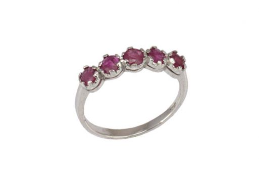 Серебряное кольцо с рубином 33006 купить в магазине Самоцветы мира