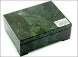 Яшма зеленая шкатулка классика-5  120х90х50мм