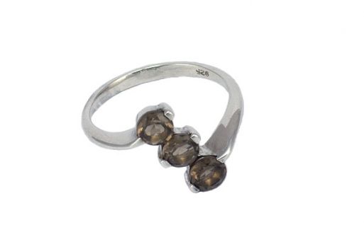 Серебряное кольцо с раухтопазом 34843 купить в магазине Самоцветы мира