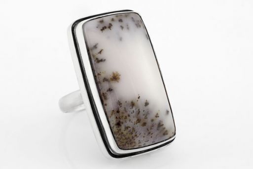 Серебряное кольцо с агатом 36132 купить в магазине Самоцветы мира