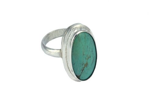 Серебряное кольцо с бирюзой 38125 купить в магазине Самоцветы мира