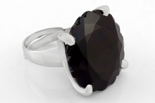 Серебряное кольцо с агатом 39410 купить в магазине Самоцветы мира