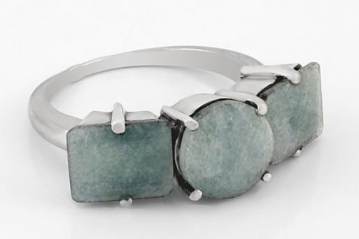 Серебряное кольцо с бериллом 39456 купить в магазине Самоцветы мира