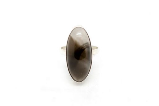 Серебряное кольцо с раухтопазом 40326 купить в магазине Самоцветы мира