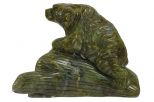 Фигурка медведь из лабрадорита. Вес 900 гр.