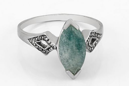 Серебряное кольцо с бериллом 40663 купить в магазине Самоцветы мира