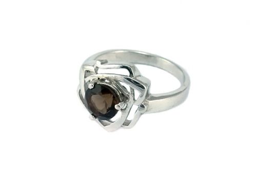 Серебряное кольцо с раухтопазом 41483 купить в магазине Самоцветы мира