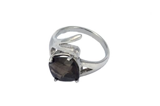 Серебряное кольцо с раухтопазом 41487 купить в магазине Самоцветы мира