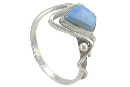 Серебряное кольцо с бирюзой 41705 купить в магазине Самоцветы мира
