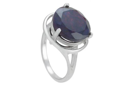 Серебряное кольцо с гранатом 42772 купить в магазине Самоцветы мира