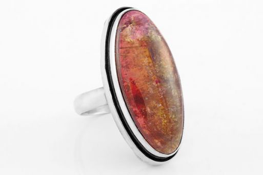 Серебряное кольцо с турмалином 43742 купить в магазине Самоцветы мира
