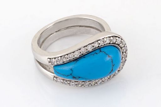 Серебряное кольцо с аметистом 44296 купить в магазине Самоцветы мира