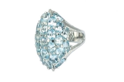Серебряное кольцо с топазом 45258 купить в магазине Самоцветы мира