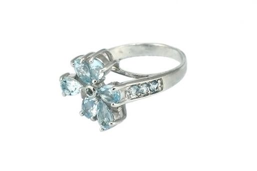 Серебряное кольцо с топазом 45267 купить в магазине Самоцветы мира