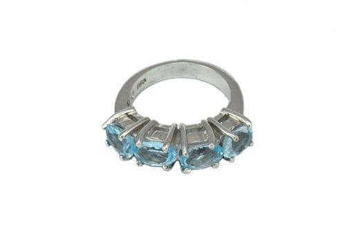 Серебряное кольцо с топазом 45282 купить в магазине Самоцветы мира