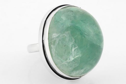 Серебряное кольцо с флюоритом 46007 купить в магазине Самоцветы мира