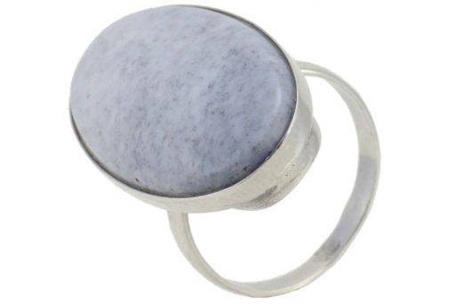Кольцо из серебра 925 пробы с кахолонгом.
