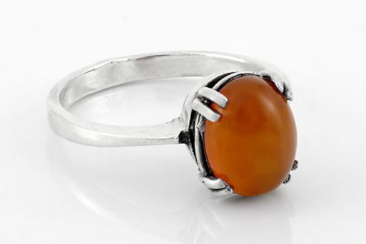Серебряное кольцо с сердоликом 46918 купить в магазине Самоцветы мира