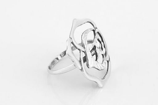 Серебряное кольцо цветок 25321 купить в магазине Самоцветы мира