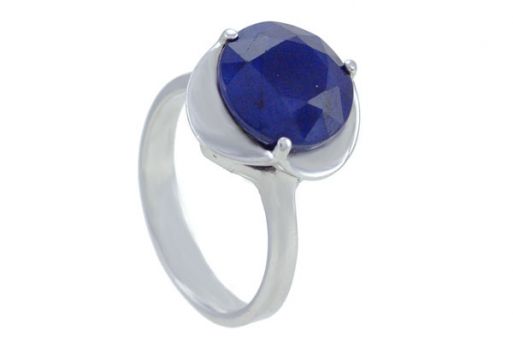 Серебряное кольцо с сапфиром 47453 купить в магазине Самоцветы мира
