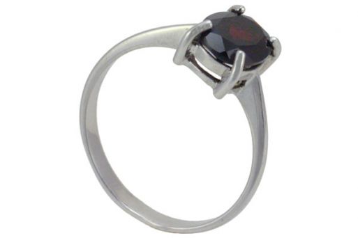 Серебряное кольцо с гранатом 48373 купить в магазине Самоцветы мира