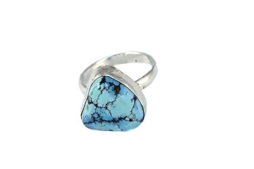 Серебряное кольцо с бирюзой 48987 купить в магазине Самоцветы мира
