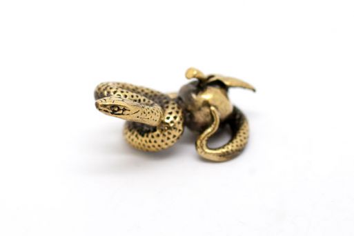 Бронзовую фигурку змея 49118 купить в магазине Самоцветы мира