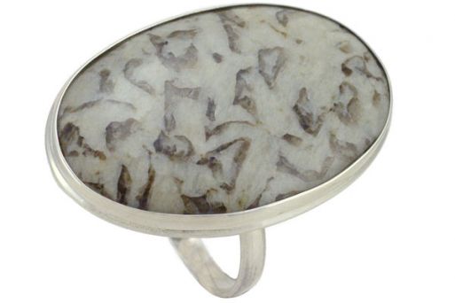 Серебряное кольцо с пегматитом 50174 купить в магазине Самоцветы мира