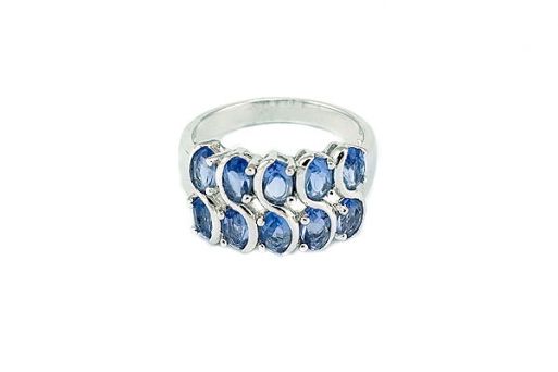 Серебряное кольцо с танзанитом 50248 купить в магазине Самоцветы мира