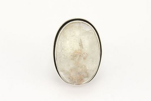 Серебряное кольцо с горным хрусталём 50408 купить в магазине Самоцветы мира