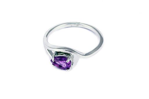 Серебряное кольцо с аметистом 50514 купить в магазине Самоцветы мира
