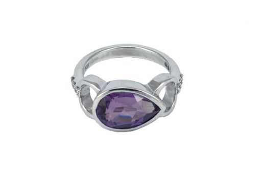 Серебряное кольцо с александритом 51027 купить в магазине Самоцветы мира
