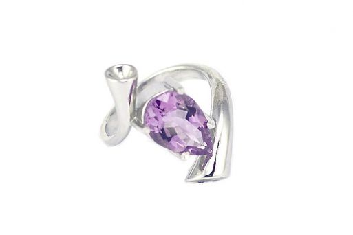 Серебряное кольцо с аметистом 51181 купить в магазине Самоцветы мира