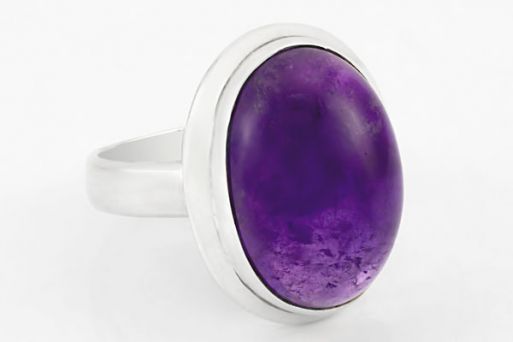 Серебряное кольцо с аметистом 51726 купить в магазине Самоцветы мира